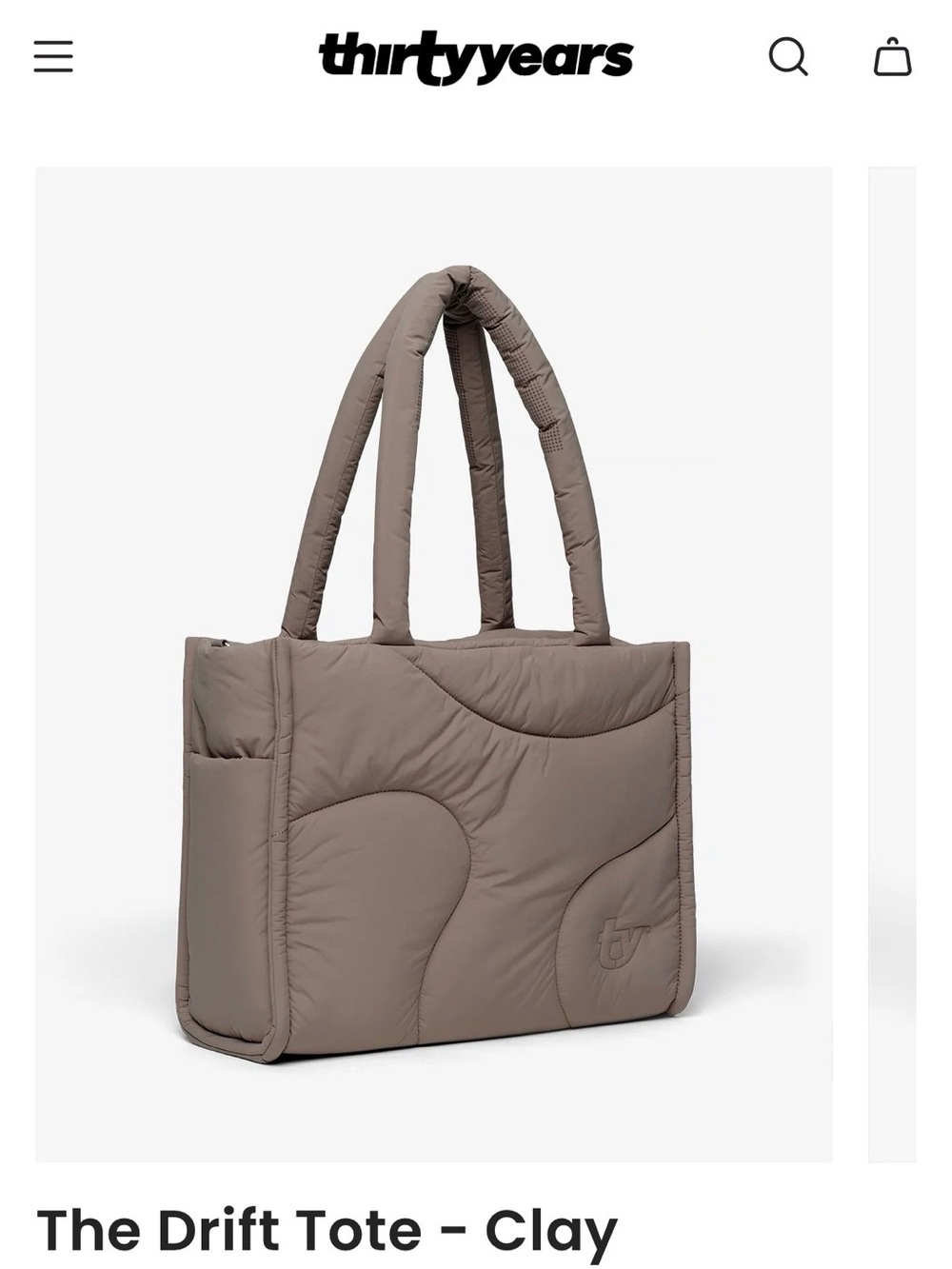Thirtyyears Drift Tote in Clay